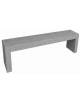 PANCHINA RETTANGOLARE MONOBLOCCO IN CEMENTO CALCESTRUZZO SPESSORE 10 CM - COLORE GRIGIO PIETRA - CM 200X40X45H - Conforme ai CAM