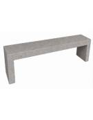 PANCHINA RETTANGOLARE MONOBLOCCO IN CEMENTO CALCESTRUZZO SPESSORE 10CM - COLORE GRIGIO TRAVERTINO - CM 200X40X45H - Conforme CAM