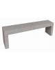 PANCHINA RETTANGOLARE MONOBLOCCO IN CEMENTO CALCESTRUZZO SPESSORE 10CM - COLORE GRIGIO TRAVERTINO - CM 200X40X45H - Conforme CAM