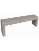 PANCHINA RETTANGOLARE MONOBLOCCO IN CEMENTO CALCESTRUZZO SPESSORE 10CM - COLORE BIANCO SABBIATO - CM 200X40X45H - Conforme CAM