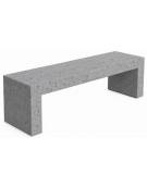 PANCHINA RETTANGOLARE MONOBLOCCO IN CEMENTO CALCESTRUZZO SPESSORE 12 CM - COLORE GRIGIO PIETRA - CM 200X50X45H - Conforme ai CAM