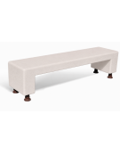 PANCHINA MONOBLOCCO IN CEMENTO CALCESTRUZZO - COLORE BIANCO PIETRA - CON SOSTEGNI AUTOLIVELLANTI - CM 200X50X50H