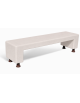 PANCHINA MONOBLOCCO IN CEMENTO - COLORE BIANCO PIETRA - CON SOSTEGNI AUTOLIVELLANTI - CM 200X50X50H - Conforme ai CAM