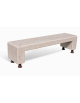 PANCHINA MONOBLOCCO IN CEMENTO - COLORE BIANCO TRAVERTINO - CON SOSTEGNI AUTOLIVELLANTI - CM 200X50X50H - Conforme ai CAM