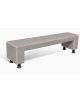 PANCHINA MONOBLOCCO IN CEMENTO - COLORE BIANCO SABBIATO - CON SOSTEGNI AUTOLIVELLANTI - CM 200X50X50H - Conforme ai CAM