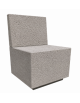 PANCHINA QUADRATA CON SCHIENALE IN CEMENTO CALCESTRUZZO - COLORE BIANCO SABBIATO - CM 60x60x85H - Conforme ai CAM