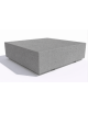 Panchina quadrata monoblocco in cemento calcestruzzo - colore Grigio pietra - cm 140x140x45h - Conforme ai CAM