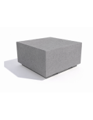 PANCHINA QUADRATA MONOBLOCCO IN CEMENTO CALCESTRUZZO - COLORE GRIGIO PIETRA - CM 60x60x45H - Conforme ai CAM