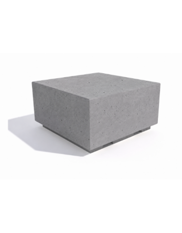 PANCHINA QUADRATA MONOBLOCCO IN CEMENTO CALCESTRUZZO - COLORE GRIGIO PIETRA - CM 60x60x45H - Conforme ai CAM
