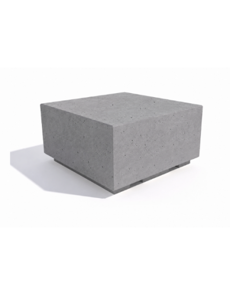PANCHINA QUADRATA MONOBLOCCO IN CEMENTO CALCESTRUZZO - COLORE GRIGIO PIETRA - CM 60x60x45H - Conforme ai CAM