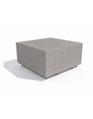 PANCHINA QUADRATA MONOBLOCCO IN CEMENTO CALCESTRUZZO - COLORE GRIGIO TRAVERTINO - CM 60x60x45H - Conforme ai CAM