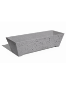 PANCHINA TRAPEZIODALE MONOBLOCCO IN CEMENTO CALCESTRUZZO - COLORE GRIGIO PIETRA - cm160x60x45h - Conforme ai CAM