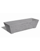 PANCHINA TRAPEZIODALE MONOBLOCCO IN CEMENTO CALCESTRUZZO - COLORE GRIGIO PIETRA - cm160x60x45h - Conforme ai CAM