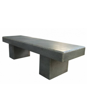 PANCHINA LINEARE PER ARREDO URBANO IN CEMENTO CALCESTRUZZO COLORE GRIGIO PIETRA - CM 180x60x45h - Conforme ai CAM