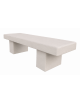 PANCHINA LINEARE PER ARREDO URBANO IN CEMENTO CALCESTRUZZO COLORE BIANCO PIETRA - CM 180x60x45h - Conforme ai CAM