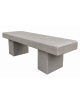 PANCHINA LINEARE PER ARREDO URBANO IN CEMENTO CALCESTRUZZO COLORE BIANCO SABBIATO - CM 180x60x45h - Conforme ai CAM