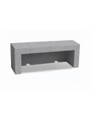 PANCHINA LINEARE PER ARREDO URBANO IN CEMENTO CALCESTRUZZO COLORE GRIGIO PIETRA - CM 170x50x50h - Conforme ai CAM