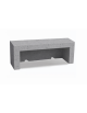 PANCHINA LINEARE PER ARREDO URBANO IN CEMENTO CALCESTRUZZO COLORE GRIGIO PIETRA - CM 170x50x50h - Conforme ai CAM
