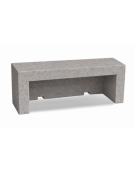 PANCHINA LINEARE PER ARREDO URBANO IN CEMENTO CALCESTRUZZO COLORE GRIGIO TRAVERTINO - CM 170x50x50h - Conforme ai CAM