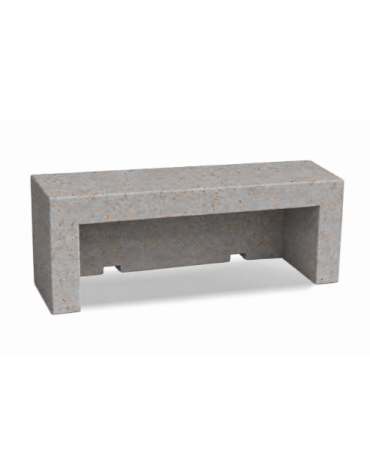 PANCHINA LINEARE PER ARREDO URBANO IN CEMENTO CALCESTRUZZO COLORE GRIGIO TRAVERTINO - CM 170x50x50h - Conforme ai CAM