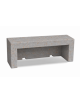 PANCHINA LINEARE PER ARREDO URBANO IN CEMENTO CALCESTRUZZO COLORE GRIGIO TRAVERTINO - CM 170x50x50h - Conforme ai CAM