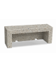 PANCHINA LINEARE PER ARREDO URBANO IN CEMENTO CALCESTRUZZO COLORE GRIGIO SABBIATO - CM 170x50x50h - Conforme ai CAM