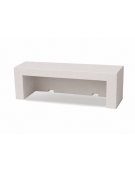 PANCHINA LINEARE PER ARREDO URBANO IN CEMENTO CALCESTRUZZO COLORE BIANCO PIETRA - CM 180x50x50h - Conforme ai CAM