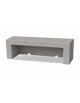 PANCHINA LINEARE PER ARREDO URBANO IN CEMENTO CALCESTRUZZO COLORE GRIGIO TRAVERTINO - CM 180x50x50h - Conforme ai CAM
