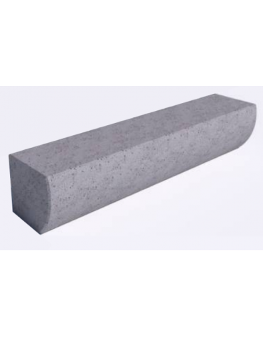 PANCHINA MONOBLOCCO IN CEMENTO CON FRONTALE SAGOMATO - COLORE GRIGIO PIETRA - cm 200x41x40h - Conforme ai CAM