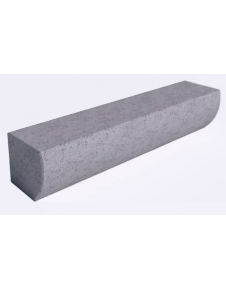 PANCHINA MONOBLOCCO IN CEMENTO CON FRONTALE SAGOMATO - COLORE GRIGIO PIETRA - cm 200x41x40h - Conforme ai CAM
