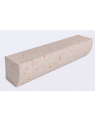 PANCHINA MONOBLOCCO IN CEMENTO CON FRONTALE SAGOMATO - COLORE BIANCO TRAVERTINO - cm 200x41x40h - Conforme ai CAM