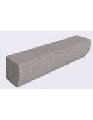PANCHINA MONOBLOCCO IN CEMENTO CON FRONTALE SAGOMATO - COLORE BIANCO SABBIATO - cm 200x41x40h - Conforme ai CAM