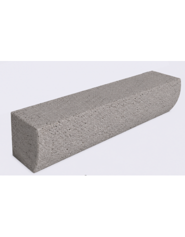 PANCHINA MONOBLOCCO IN CEMENTO CON FRONTALE SAGOMATO - COLORE BIANCO SABBIATO - cm 200x41x40h - Conforme ai CAM