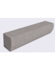 PANCHINA MONOBLOCCO IN CEMENTO CON FRONTALE SAGOMATO - COLORE BIANCO SABBIATO - cm 200x41x40h - Conforme ai CAM