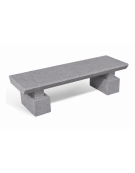 PANCHINA CLASSICA IN CEMENTO CALCESTRUZZO PER ARREDO URBANO - COLORE GRIGIO PIETRA - CM 170x60x45H - Conforme ai CAM