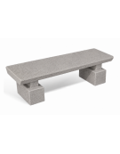PANCHINA CLASSICA IN CEMENTO CALCESTRUZZO PER ARREDO URBANO - COLORE BIANCO SABBIATO - CM 170x60x45H - Conforme ai CAM