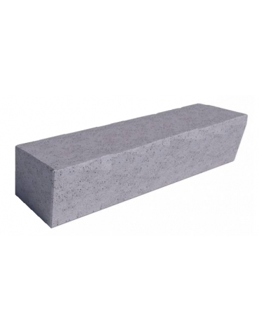 PANCHINA INCLINATA MONOBLOCCO IN CEMENTO CALCESTRUZZO - COLORE GRIGIO PIETRA - cm 200x60x40h - Conforme ai CAM