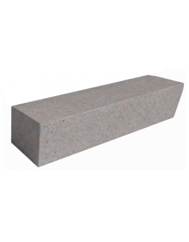 PANCHINA INCLINATA MONOBLOCCO IN CEMENTO CALCESTRUZZO - COLORE GRIGIO TRAVERTINO - cm 200x60x40h - Conforme ai CAM