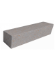 PANCHINA INCLINATA MONOBLOCCO IN CEMENTO CALCESTRUZZO - COLORE GRIGIO TRAVERTINO - cm 200x60x40h - Conforme ai CAM