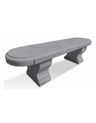 PANCHINA CLASSICA IN CEMENTO CALCESTRUZZO PER ARREDO URBANO - COLORE GRIGIO PIETRA - CM 180x47x50H - Conforme ai CAM