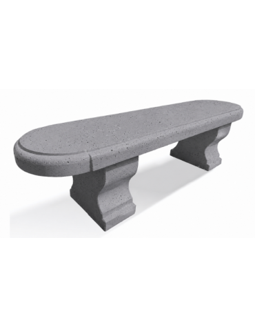 PANCHINA CLASSICA IN CEMENTO CALCESTRUZZO PER ARREDO URBANO - COLORE GRIGIO PIETRA - CM 180x47x50H - Conforme ai CAM