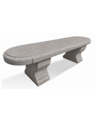 PANCHINA CLASSICA IN CEMENTO CALCESTRUZZO PER ARREDO URBANO - COLORE GRIGIO TRAVERTINO - CM 180x47x50H - Conforme ai CAM