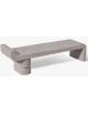 PANCHINA ELEGANTE IN CEMENTO CALCESTRUZZO PER ARREDO URBANO - COLORE BIANCO SABBIATO - CM 170x50x51H - Conforme ai CAM