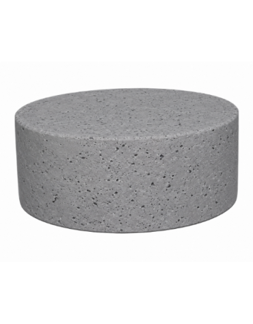 PANCHINA TONDA CIRCOLARE MONOBLOCCO IN CALCESTRUZZO CEMENTO COLORE GRIGIO PIETRA - cm Ø110x47h - Conforme ai CAM