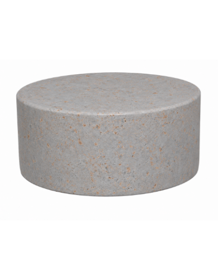 PANCHINA TONDA CIRCOLARE MONOBLOCCO IN CALCESTRUZZO CEMENTO COLORE GRIGIO TRAVERTINO- cm Ø110x47h - Conforme ai CAM