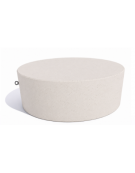 Panchina tonda svasata monoblocco in cemento calcestruzzo - colore Bianco pietra - cm Ø112x45h - Conforme ai CAM
