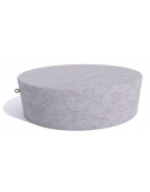 Panchina tonda svasata monoblocco in cemento calcestruzzo - colore Grigio pietra - cm Ø151x45h - Conforme ai CAM