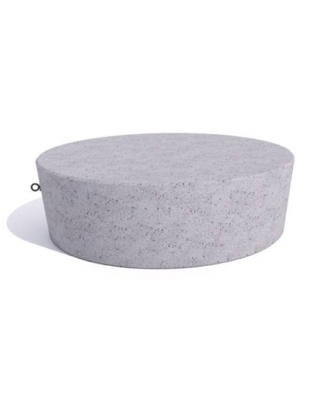 Panchina tonda svasata monoblocco in cemento calcestruzzo - colore Grigio pietra - cm Ø151x45h - Conforme ai CAM