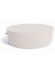 Panchina tonda svasata monoblocco in cemento calcestruzzo colore Bianco pietra - cm Ø151x45h - Conforme ai CAM