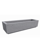 Fioriera rettangolare in cemento calcestruzzo per esterno - colore Grigio pietra - cm 200x60x45h - Conforme ai CAM